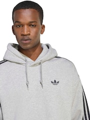 adidas Originals Grey Adicolor Classics 3-Stripes Hoodie - Image 4 of 6
