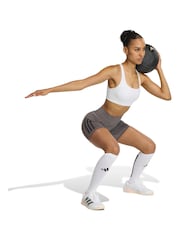 adidas White Optime Workout Medium Support Bra - Image 3 of 7