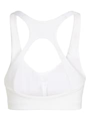adidas White Optime Workout Medium Support Bra - Image 7 of 7