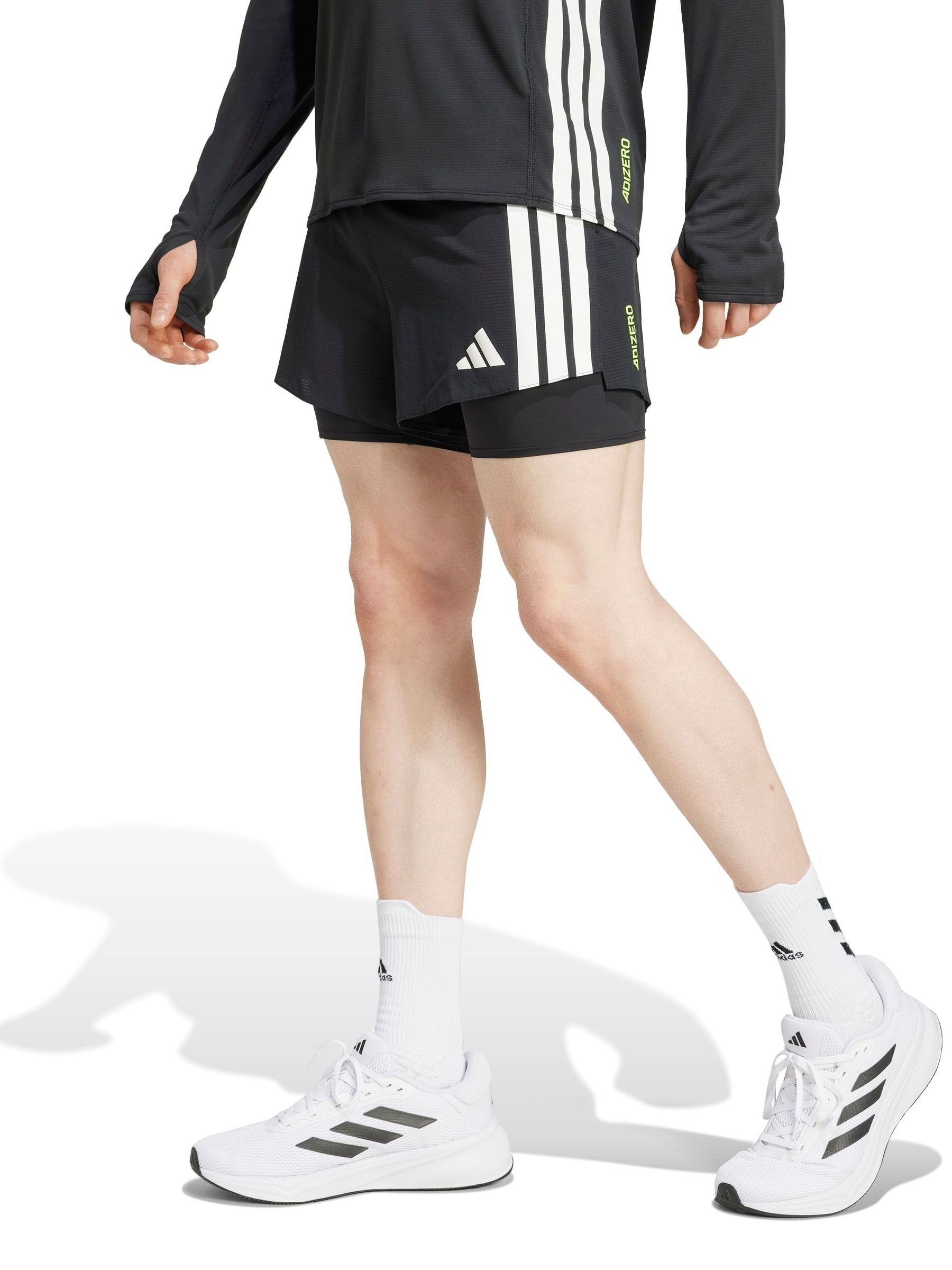 Next：日本 adidas Adizero ランニング 2イン1 GELポケットショーツ