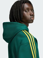 adidas Originals Green Tipped Stripes Hoodie - Image 4 of 5