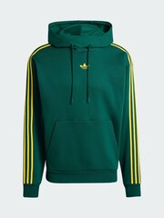 adidas Originals Green Tipped Stripes Hoodie - Image 5 of 5