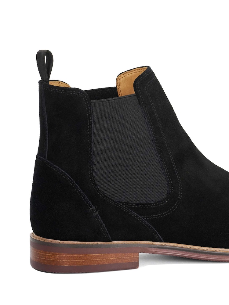 Dune London Black Standard Fit Mckinley Constrast Sole Chelsea Boots - Image 6 of 6