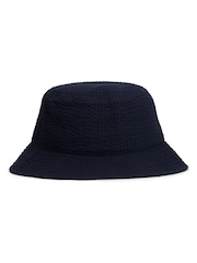 Tommy Hilfiger Blue Wavy Flag Seersucker Bucket Hat - Image 2 of 5