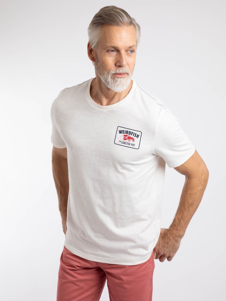 Weird Fish Cream Lobster Pot Back Print Graphic T-Shirt - Image 1 of 6