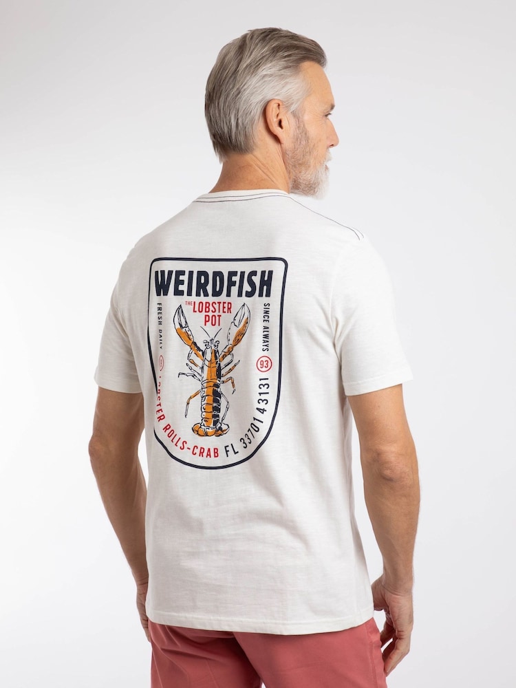 Weird Fish Cream Lobster Pot Back Print Graphic T-Shirt - Image 2 of 6