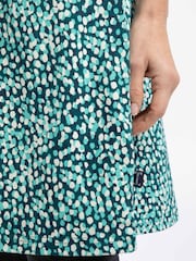 Weird Fish Teal Cassandra Jersey Swing Dress - Image 5 of 7