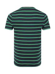 Πράσινο - Weird Fish Finn Striped Branded T-Shirt - Εικόνα 6 από 6