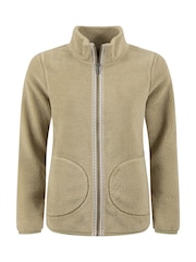 Weird Fish Green Lucille Lightweight Full Zip Borg Fleece - Image 7 of 8