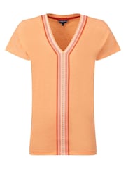 Weird Fish Orange Lomie Embroidered T-Shirt - Image 6 of 7