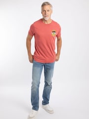 Weird Fish Red Cod and Chips Back Print Artist T-Shirt - Image 4 of 6