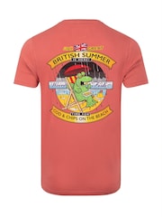 Weird Fish Red Cod and Chips Back Print Artist T-Shirt - Image 6 of 6