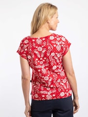 Weird Fish Red Paw Paw Printed Jersey T-Shirt - Image 2 of 6