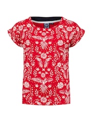 Weird Fish Red Paw Paw Printed Jersey T-Shirt - Image 6 of 6