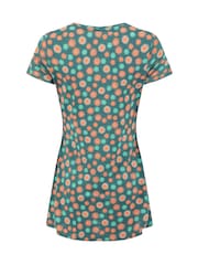 Weird Fish Green Sidra Printed Jersey Slub Tunic - Image 7 of 7