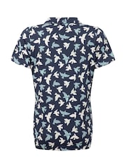 Weird Fish Rhenena Printed Jersey Polo Shirt - Image 7 of 7