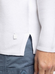 Weird Fish White Dalla Knitted Crew Neck Jumper - Image 5 of 7