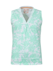 Weird Fish Green Nonno Printed Jersey Vest - Image 6 of 7