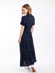 Weird Fish Blue Neem Printed Shirt Dress - Image 2 of 7