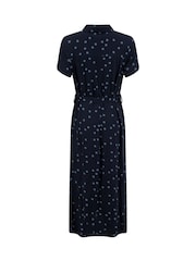 Weird Fish Blue Neem Printed Shirt Dress - Image 7 of 7