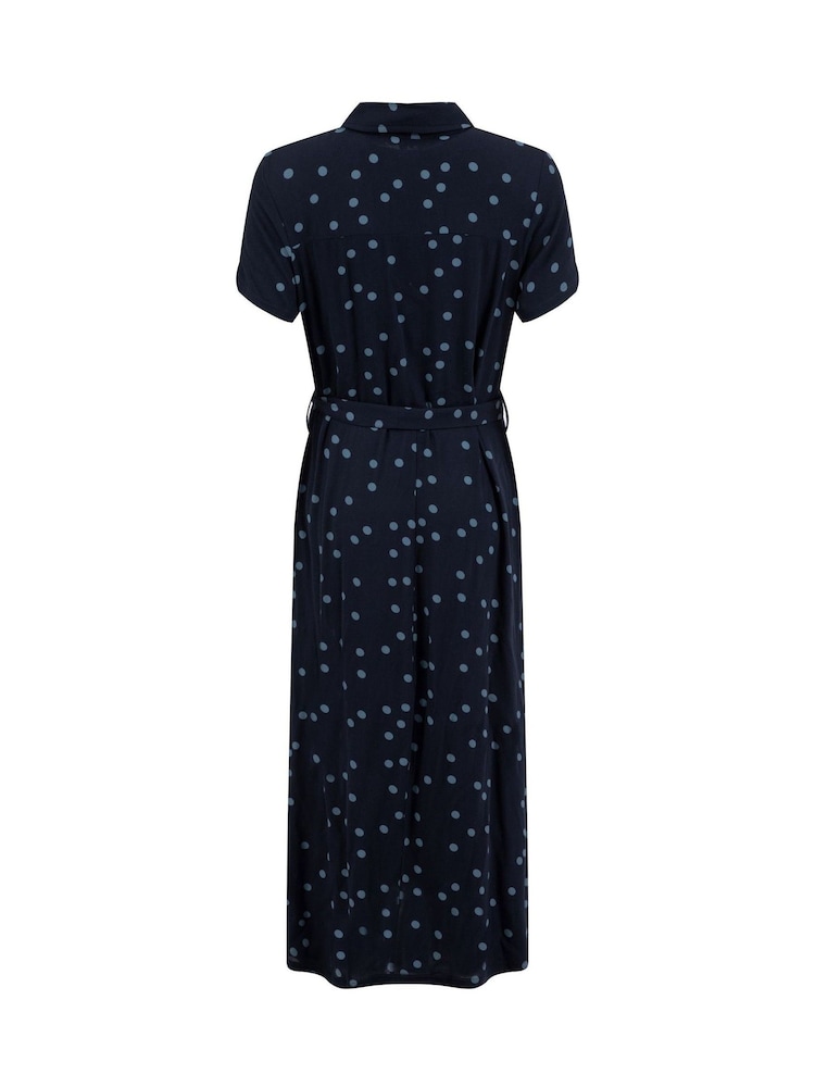 Weird Fish Blue Neem Printed Shirt Dress - Image 7 of 7