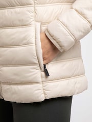 Weird Fish Brown Travellia Lightweight Showerproof Padded Jacket - Image 6 of 9