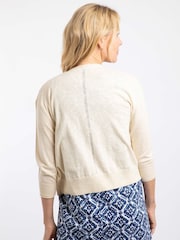 Weird Fish Cream Limon Lightweight Outfitter Cardigan - Image 3 of 7