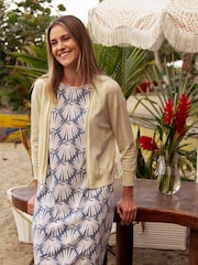 Weird Fish Cream Limon Lightweight Outfitter Cardigan - Image 5 of 7