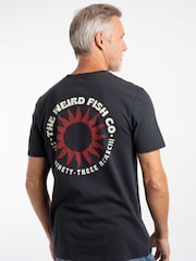 Weird Fish Black Sun Beam Back Print Graphic T-Shirt - Image 2 of 6