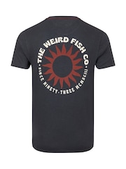 Weird Fish Black Sun Beam Back Print Graphic T-Shirt - Image 6 of 6