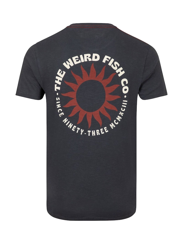 Weird Fish Black Sun Beam Back Print Graphic T-Shirt - Image 6 of 6