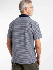 Weird Fish Blue Virgil Striped Polo Shirt - Image 2 of 9