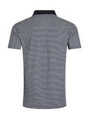 Weird Fish Blue Virgil Striped Polo Shirt - Image 9 of 9