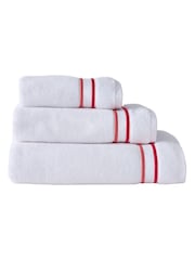 Designers Guild Coral Pink Astor Towel - Image 6 of 9