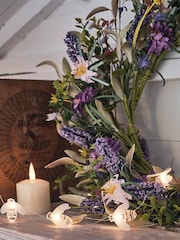 Lights4fun 45cm Lavender Wreath - Image 2 of 6