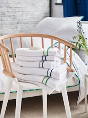 Designers Guild Cobalt Blue Astor Towel - Image 3 of 12