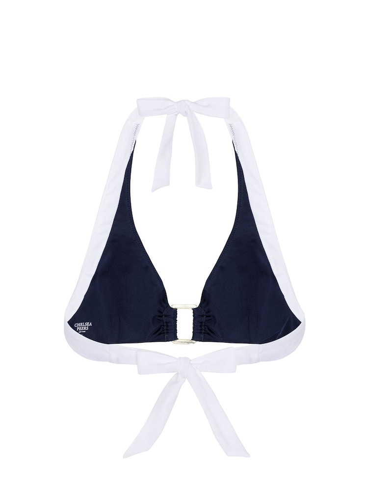 Chelsea Peers Blue Illusion Halterneck Bikini Top - Image 6 of 6