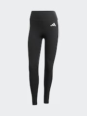 adidas Black Optimé Essentials 3-Stripes 7/8 Leggings - Image 6 of 6