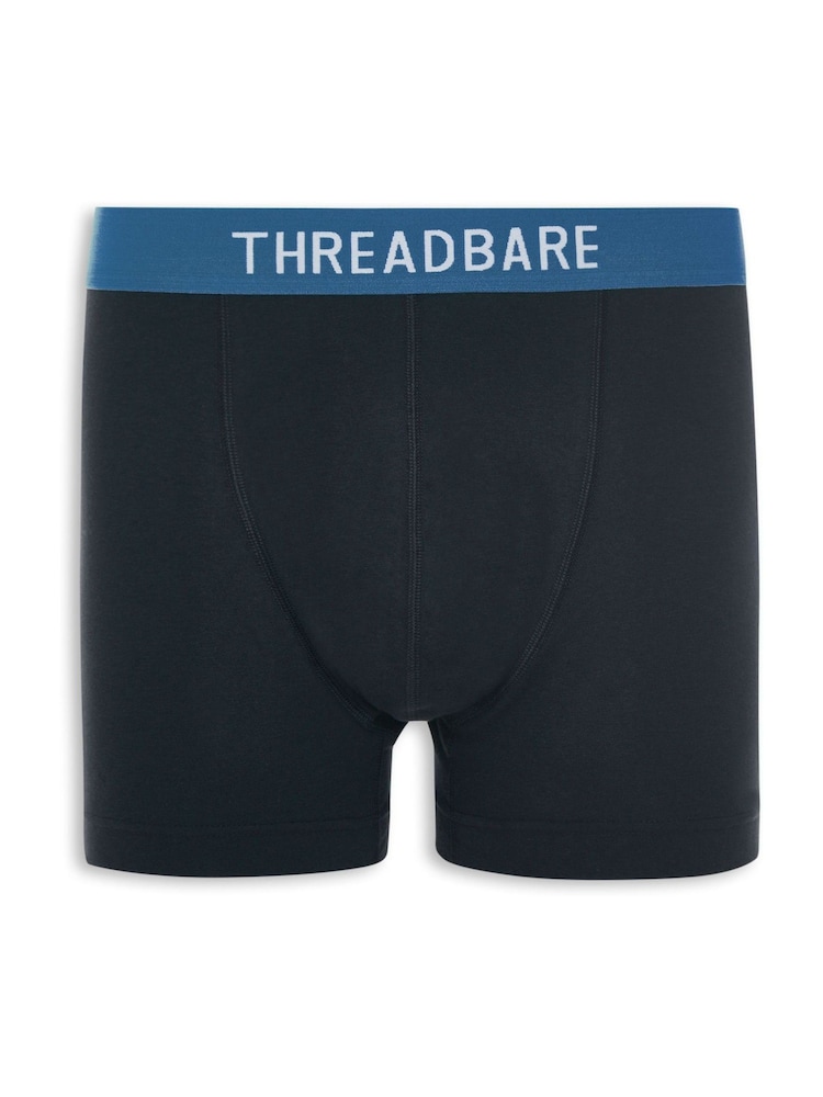 Threadbare Black Hipster Fit Boxer Shorts 3 Pack - Image 2 of 4
