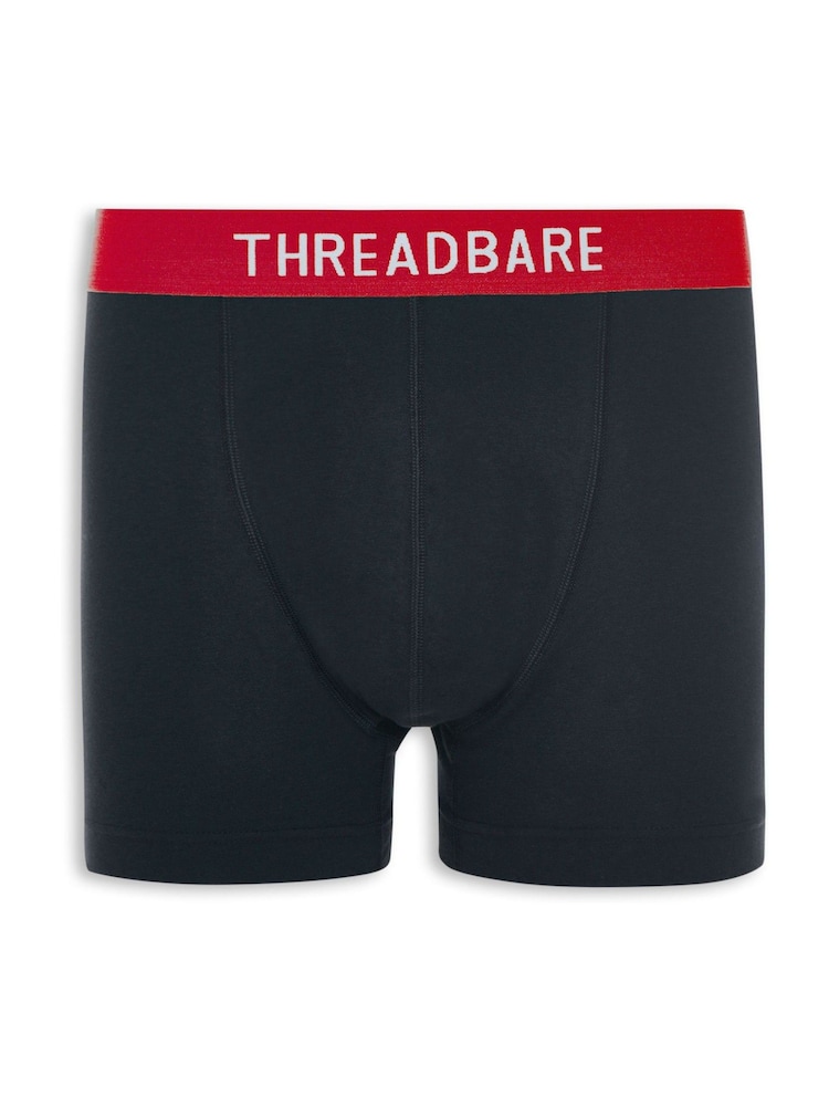 Threadbare Black Hipster Fit Boxer Shorts 3 Pack - Image 4 of 4
