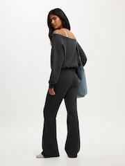 Cotton On Grey Relaxed Off Shoulder Jumper - Image 3 of 4