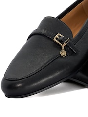 Dune London Black Leather Greya Loafers - Image 5 of 6