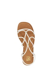 Dune London White Leather Leola Casual Sandals - Image 5 of 6