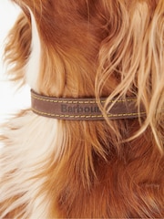 Barbour® Brown Leather Dog Collar - Image 3 of 6