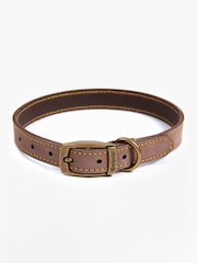Barbour® Brown Leather Dog Collar - Image 5 of 6