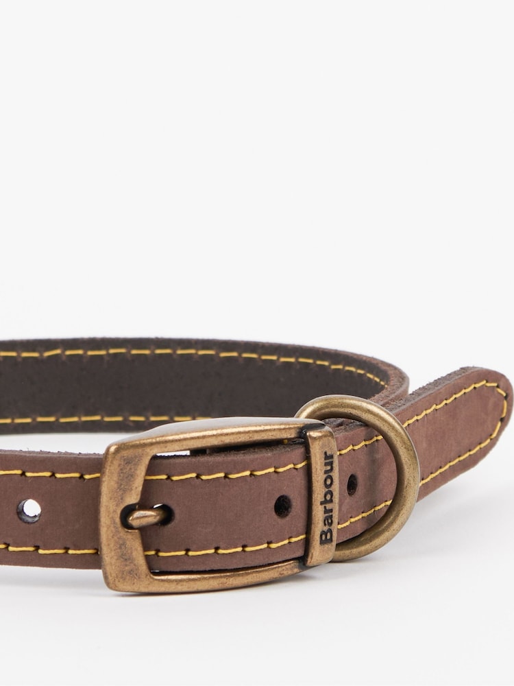 Barbour® Brown Leather Dog Collar - Image 6 of 6 Barbour® Brown Leather Dog Collar - Image 6 of 6