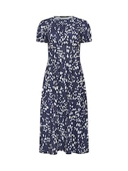 PixieGirl Petite Blue Empire Midi Dress - Image 5 of 5