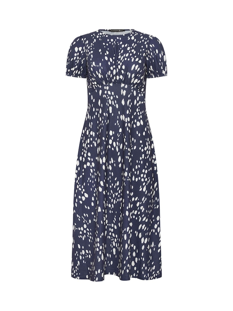 PixieGirl Petite Blue Empire Midi Dress - Image 5 of 5