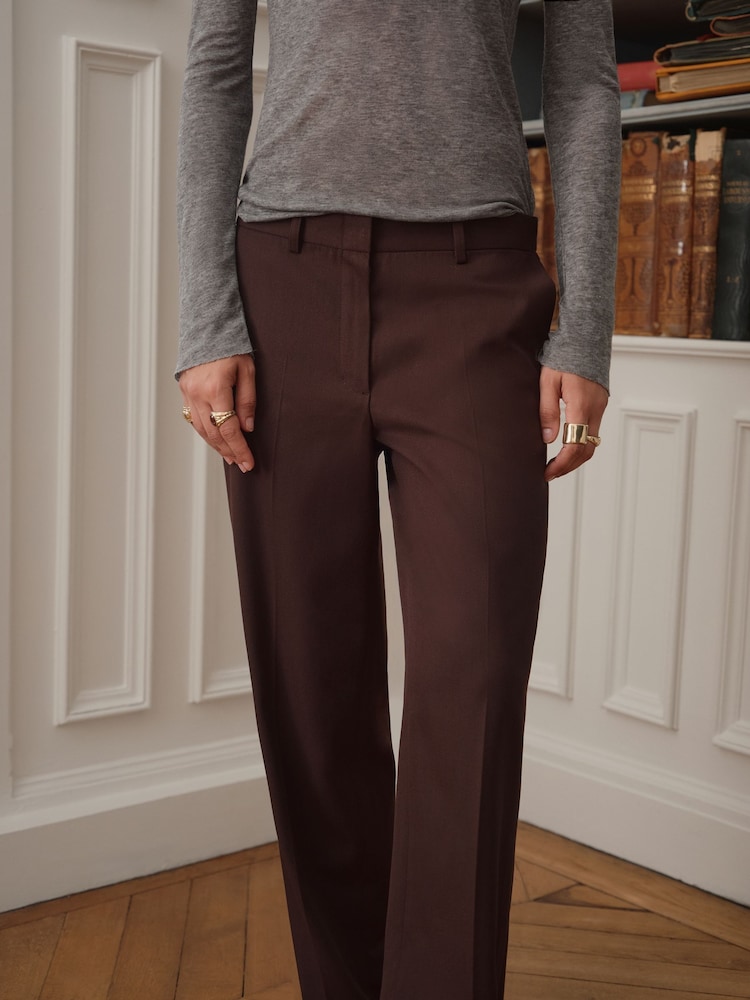 BHOEM Brown Cigarette Trousers - Image 2 of 6 BHOEM Brown Cigarette Trousers - Image 2 of 6