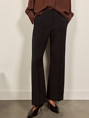 BHOEM Navy Cropped Flare Trousers - Image 1 of 6
